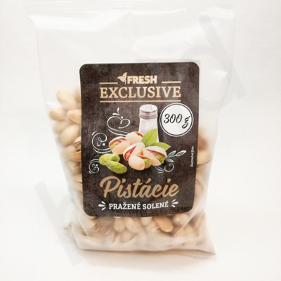 PISTÁCIE PRAŽENÉ SOLENÉ 300g FRESH EXCLUSIVE